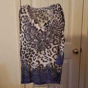 Ongue womens v neck blouse